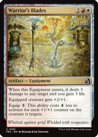 Warrior's Blades |  Foil (163) [Reality Fracture]