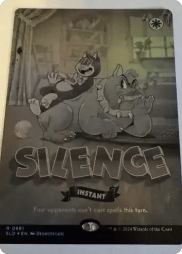Silence (0881) (Black & White Foil) (881) [Secret Lair Drop Series]  Foil