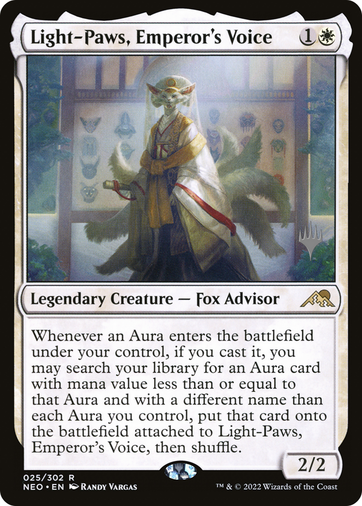 Light-Paws, Emperor's Voice (Promo Pack) [Kamigawa: Neon Dynasty Promos] Foil