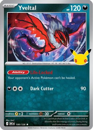 Yveltal 100- ME 30th Celebration Holofoil