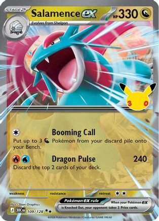 Salamence ex 109/128 - ME 30th Celebration Holofoil