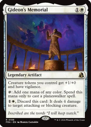 Gideon's Memorial |  Foil (198) [Reality Fracture]