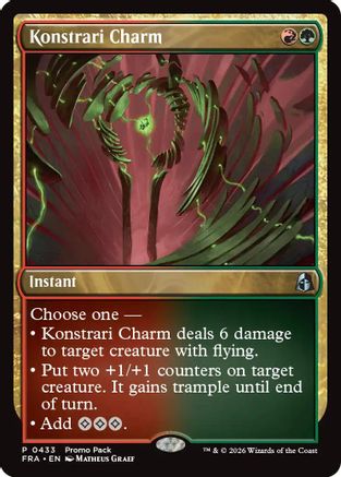 Konstrari Charm |  Foil (433) [Promo Pack: Reality Fracture]