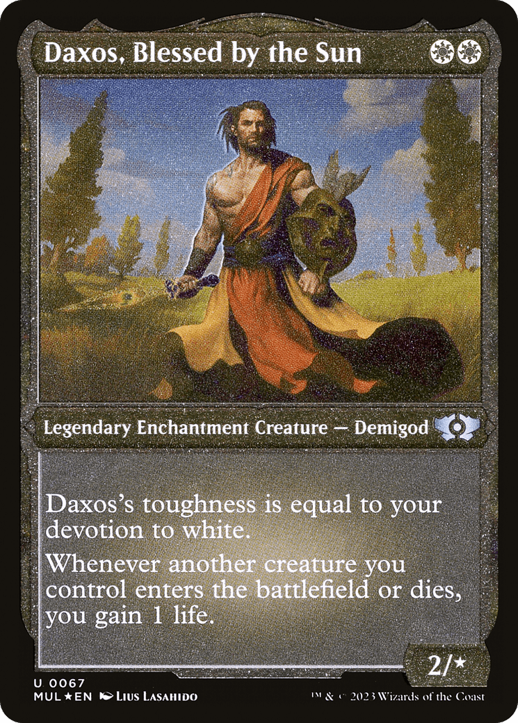 Daxos, Blessed by the Sun (Foil Etched) |  Foil (067) [Multiverse Legends]