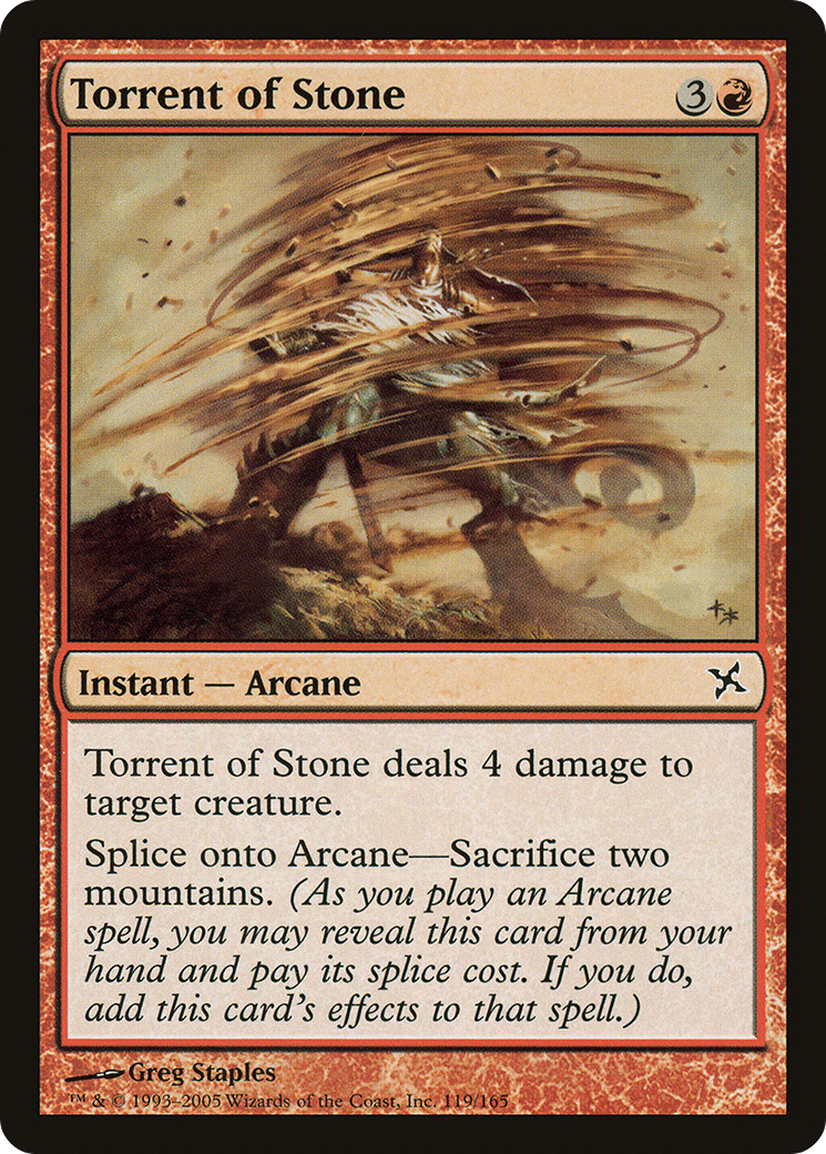 Torrent of Stone [Betrayers of Kamigawa] Foil