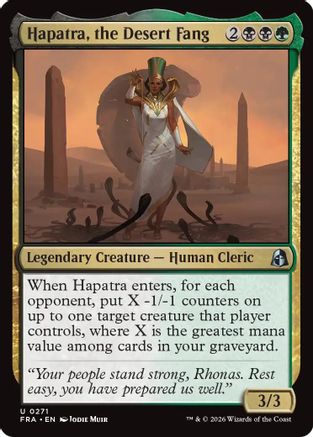 Hapatra, the Desert Fang |  Foil (271) [Reality Fracture]