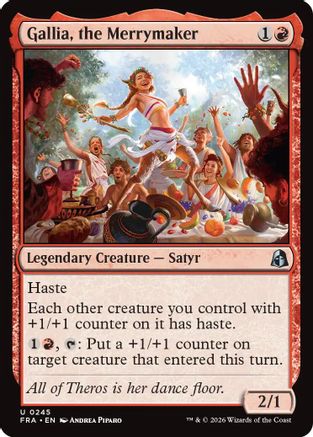 Gallia, the Merrymaker |  Foil (245) [Reality Fracture]