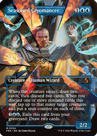 Seasoned Cryomancer (Borderless) (0324) |  (324) [Reality Fracture]