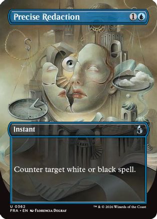 Precise Redaction (Borderless) |  Foil (362) [Reality Fracture]