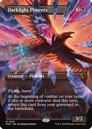 Darklight Phoenix (Borderless) (0325) |  (325) [Reality Fracture]