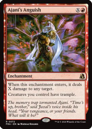 Ajani's Anguish |  Foil (072) [Reality Fracture]