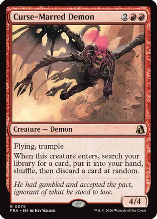 Curse-Marred Demon |  Foil (079) [Reality Fracture]