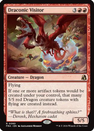 Draconic Visitor |  Foil (080) [Reality Fracture]