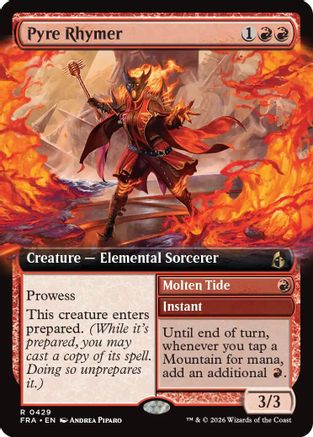 Pyre Rhymer (Extended Art) |  Foil (429) [Reality Fracture]