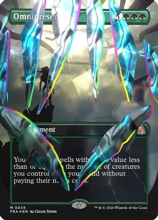 Omnipresence (Borderless) (Facet Foil) (0459) |  Foil (459) [Reality Fracture]