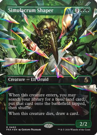 Simulacrum Shaper (Borderless) (Facet Foil) |  Foil (460) [Reality Fracture]