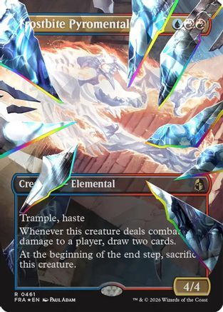 Frostbite Pyromental (Borderless) (Facet Foil) |  Foil (461) [Reality Fracture]