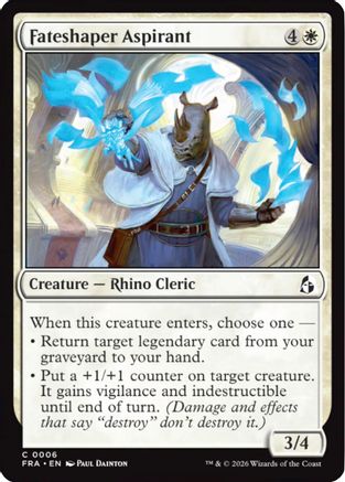 Fateshaper Aspirant |  Foil (006) [Reality Fracture]