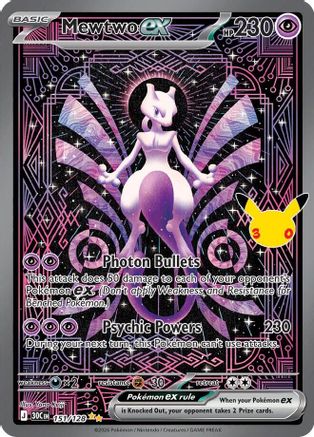 Mewtwo ex 151/128 - ME 30th Celebration Holofoil