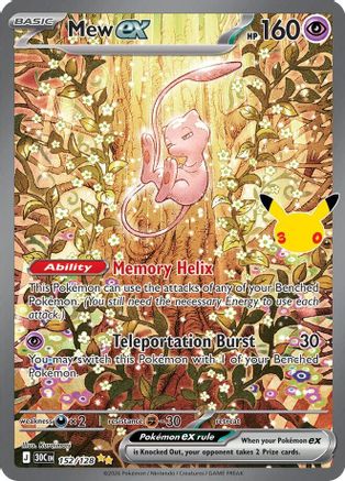 Mew ex 152/128 - ME 30th Celebration Holofoil