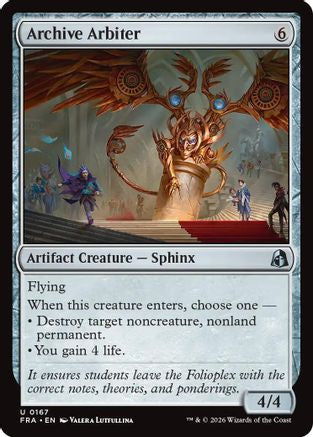 Archive Arbiter |  Foil (167) [Reality Fracture]