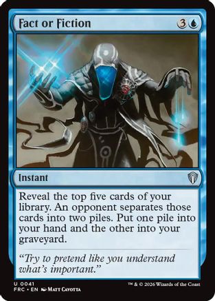 Fact or Fiction |  (041) [Commander: Reality Fracture]