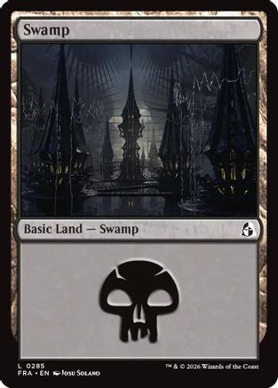 Swamp (0285) |  Foil (285) [Reality Fracture]