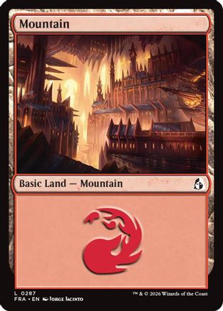 Mountain (0287) |  Foil (287) [Reality Fracture]