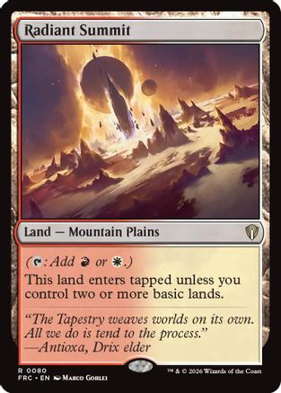 Radiant Summit |  (080) [Commander: Reality Fracture]