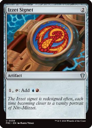 Izzet Signet |  (058) [Commander: Reality Fracture]