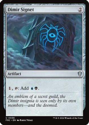 Dimir Signet |  (056) [Commander: Reality Fracture]