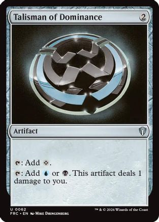 Talisman of Dominance |  (062) [Commander: Reality Fracture]