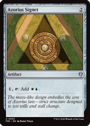Azorius Signet |  (053) [Commander: Reality Fracture]