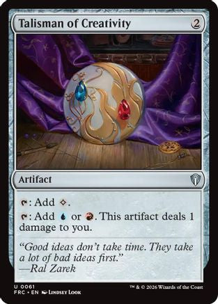 Talisman of Creativity |  (061) [Commander: Reality Fracture]