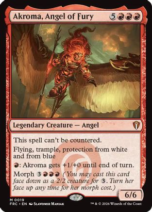 Akroma, Angel of Fury |  (019) [Commander: Reality Fracture]
