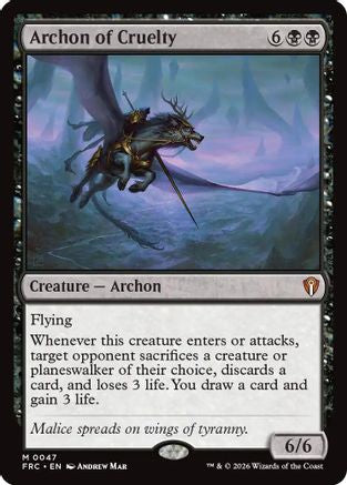 Archon of Cruelty |  (047) [Commander: Reality Fracture]