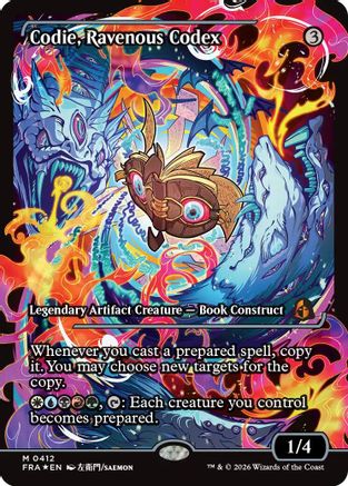 Codie, Ravenous Codex (Showcase) |  Foil (412) [Reality Fracture]