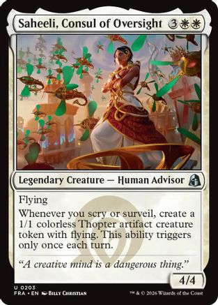Saheeli, Consul of Oversight |  (203) [Reality Fracture]