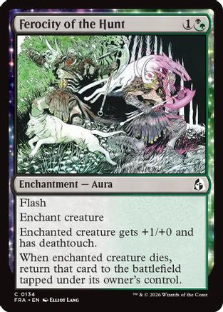 Ferocity of the Hunt |  Foil (134) [Reality Fracture]
