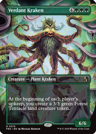 Verdant Kraken (Borderless) |  (375) [Reality Fracture]