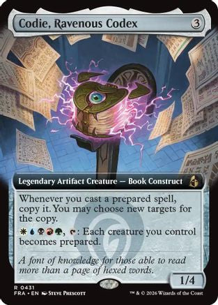 Codie, Ravenous Codex (Extended Art) |  Foil (431) [Reality Fracture]