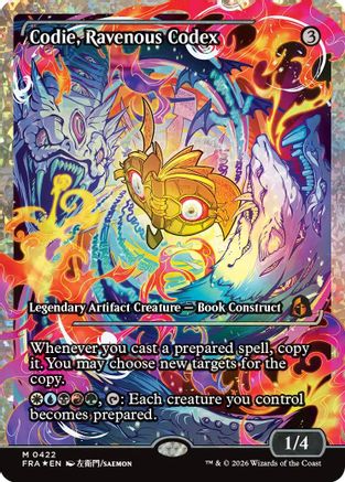 Codie, Ravenous Codex (Showcase) (Fracture Foil) |  Foil (422) [Reality Fracture]