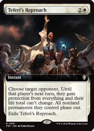 Teferi's Reproach (Extended Art) |  (091) [Commander: Reality Fracture]