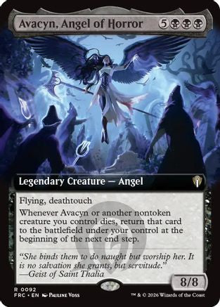 Avacyn, Angel of Horror (Extended Art) |  (092) [Commander: Reality Fracture]