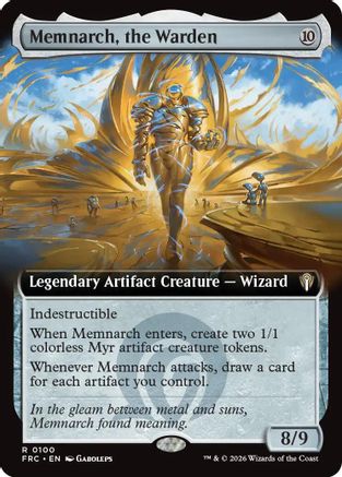 Memnarch, the Warden (Extended Art) |  (100) [Commander: Reality Fracture]