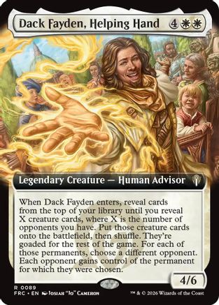 Dack Fayden, Helping Hand (Extended Art) |  (089) [Commander: Reality Fracture]