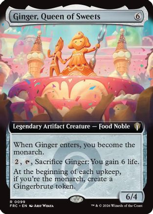 Ginger, Queen of Sweets (Extended Art) |  (099) [Commander: Reality Fracture]