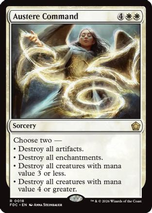 Austere Command |  (018) [Commander: Foundations]