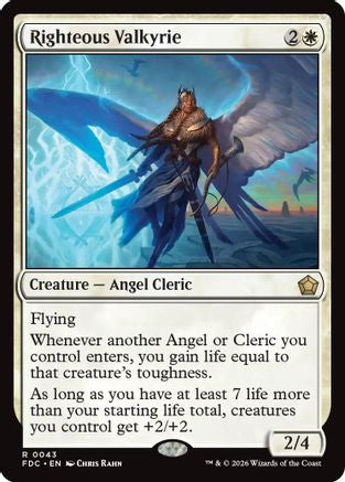 Righteous Valkyrie |  (043) [Commander: Foundations]