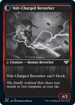 Voltaic Visionary // Volt-Charged Berserker [Innistrad: Double Feature] Foil